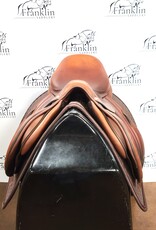 Butet Used Butet Premium L 17" Seat 2.5 Flap Standard Tree Gold Saddle Consignment #772