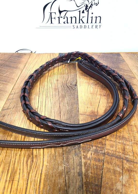 AJR Sport AJR Fancy Raised Laced Leather Reins