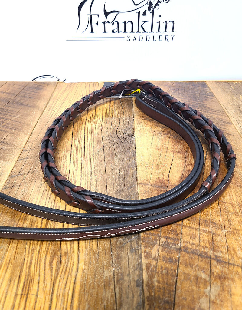 AJR Sport AJR Fancy Raised Laced Leather Reins