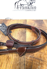 AJR Sport AJR 5/8" Leather Rein With Inner Rubber Strip And Leather Grips