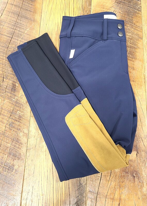 The Tailored Sportsman The Tailored Sportsman Girls TechLight Clarino Bootsock Breech LR FZ Blue Navy