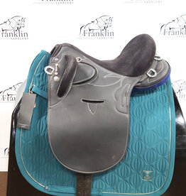 Synthetic Black Australian Stock Saddle 15" Seat Consignment #770