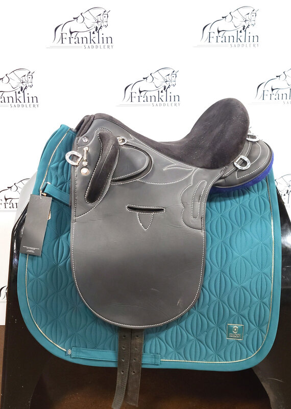Synthetic Black Australian Stock Saddle 15" Seat Consignment #770