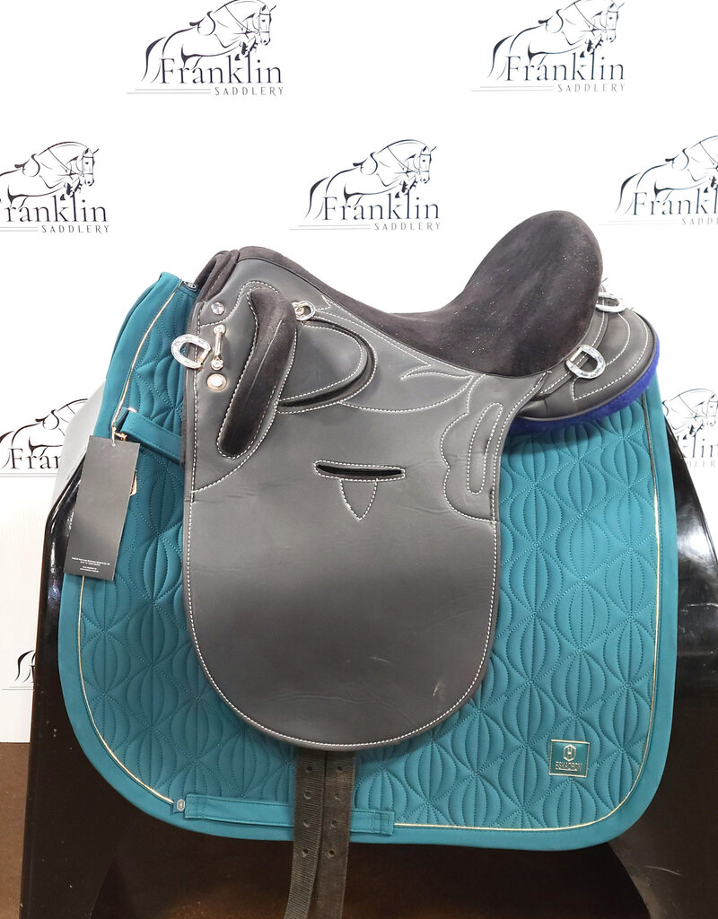 Synthetic Black Australian Stock Saddle 15" Seat Consignment #770
