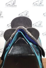 Synthetic Black Australian Stock Saddle 15" Seat Consignment #770
