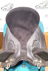 Synthetic Black Australian Stock Saddle 15" Seat Consignment #770