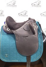 Synthetic Black Australian Stock Saddle 15" Seat Consignment #770