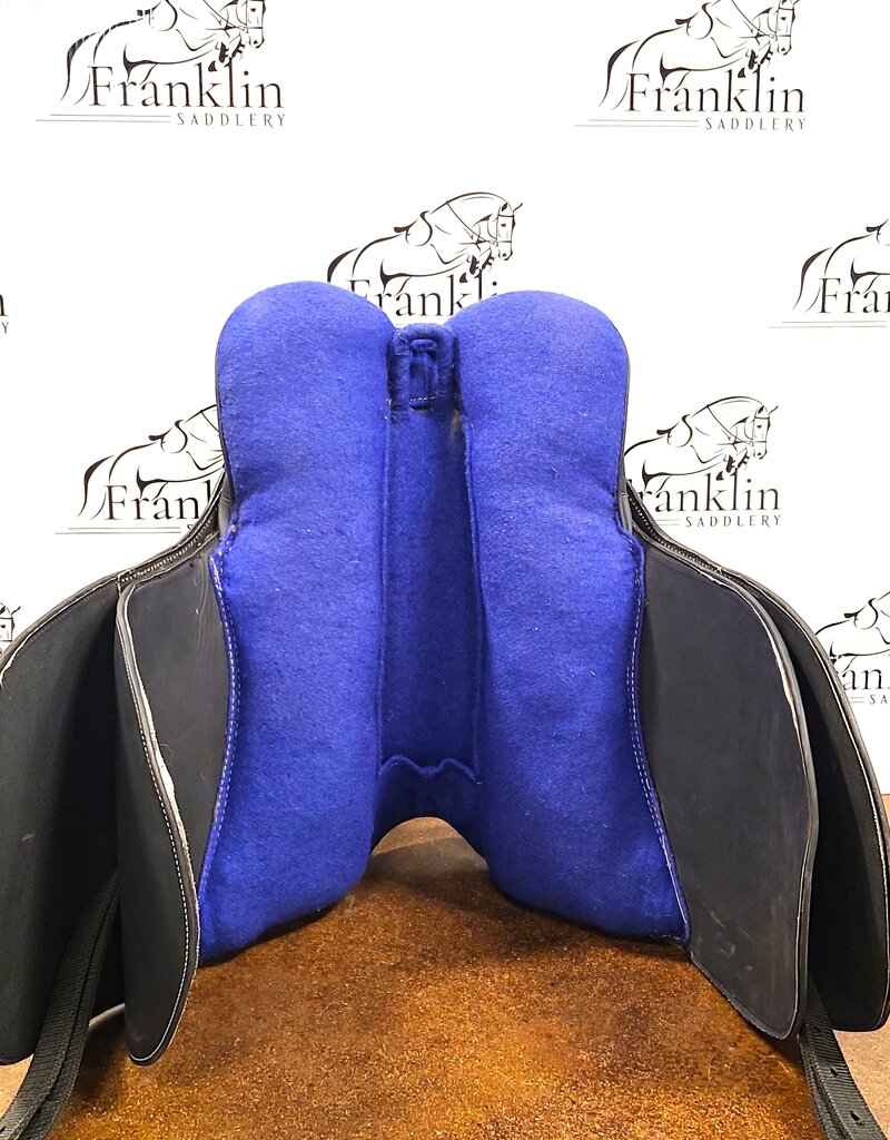 Synthetic Black Australian Stock Saddle 15" Seat Consignment #770