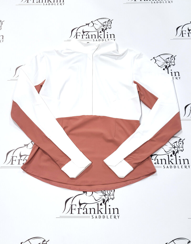 Horse Pilot Horse PIlot Women's Monica Long Sleeve Show Shirt Brick Dust