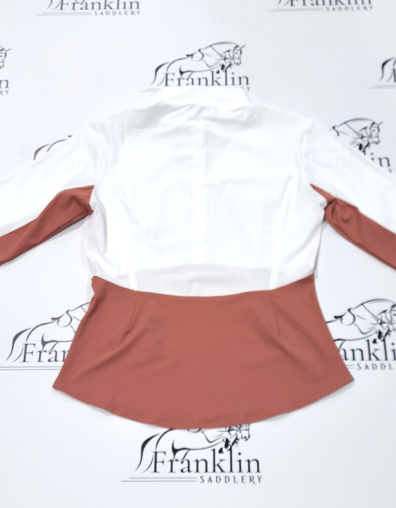 Horse Pilot Horse PIlot Women's Monica Long Sleeve Show Shirt Brick Dust