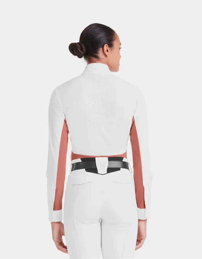 Horse Pilot Horse PIlot Women's Monica Long Sleeve Show Shirt Brick Dust