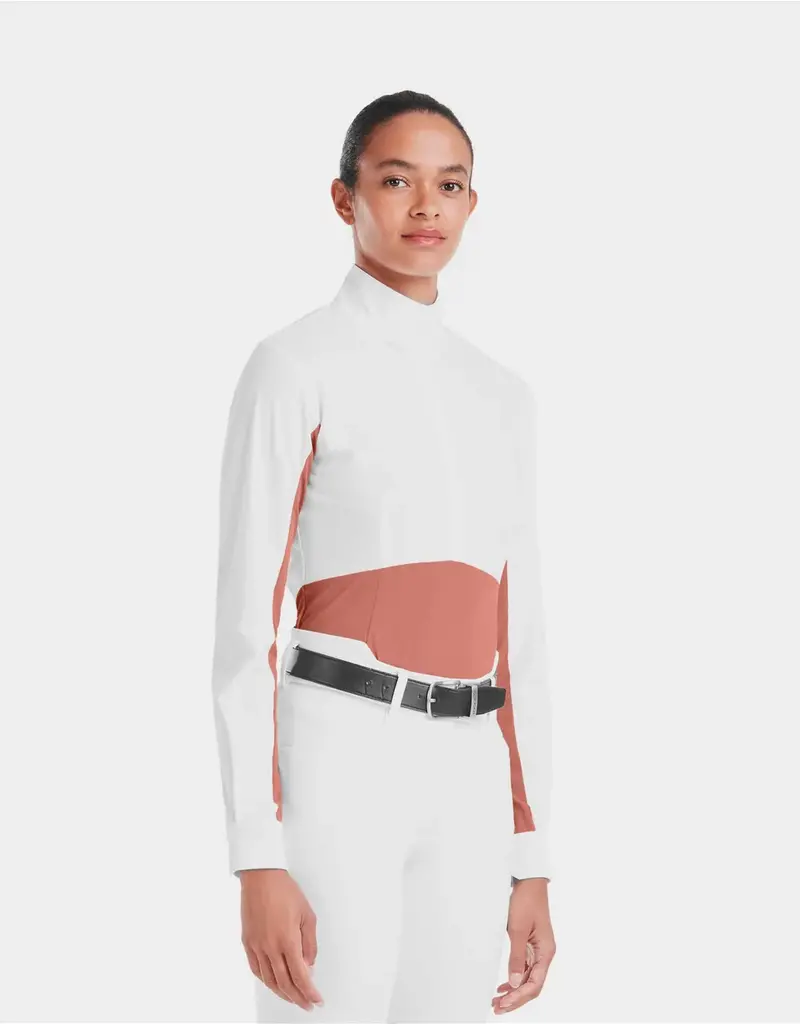 Horse Pilot Horse PIlot Women's Monica Long Sleeve Show Shirt Brick Dust