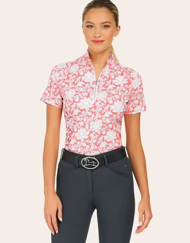 RJ Classics RJ Classics Women's Lucy SS Sun Shirt Coral Paisley