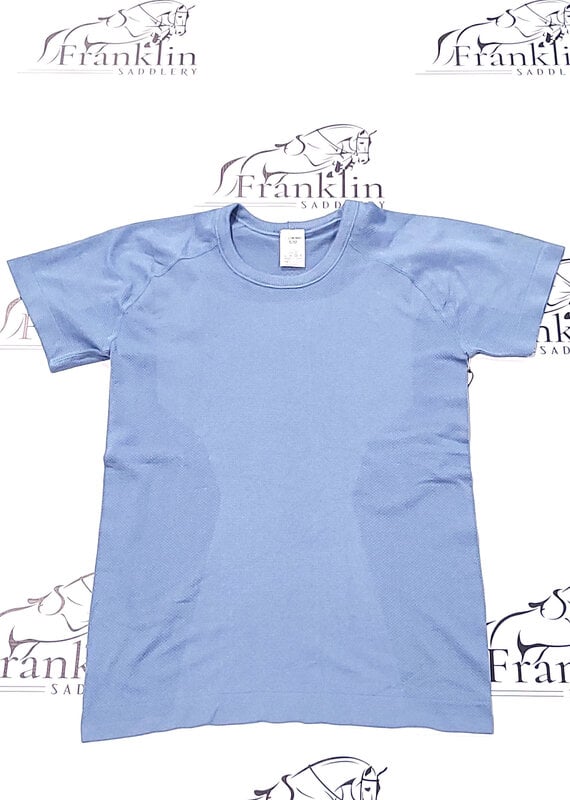 TKEQ TKEQ The 'Kennedy' 2.0 Seamless Short Sleeve Shirt Denim
