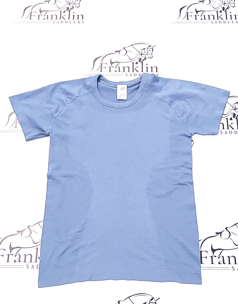 TKEQ TKEQ The 'Kennedy' 2.0 Seamless Short Sleeve Shirt Denim