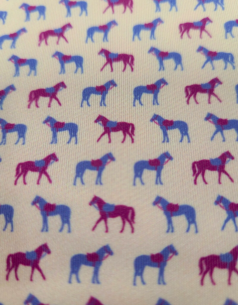 Romfh Romfh Kids Quarter Zip Sunshirt Pale Lilac Little Horses