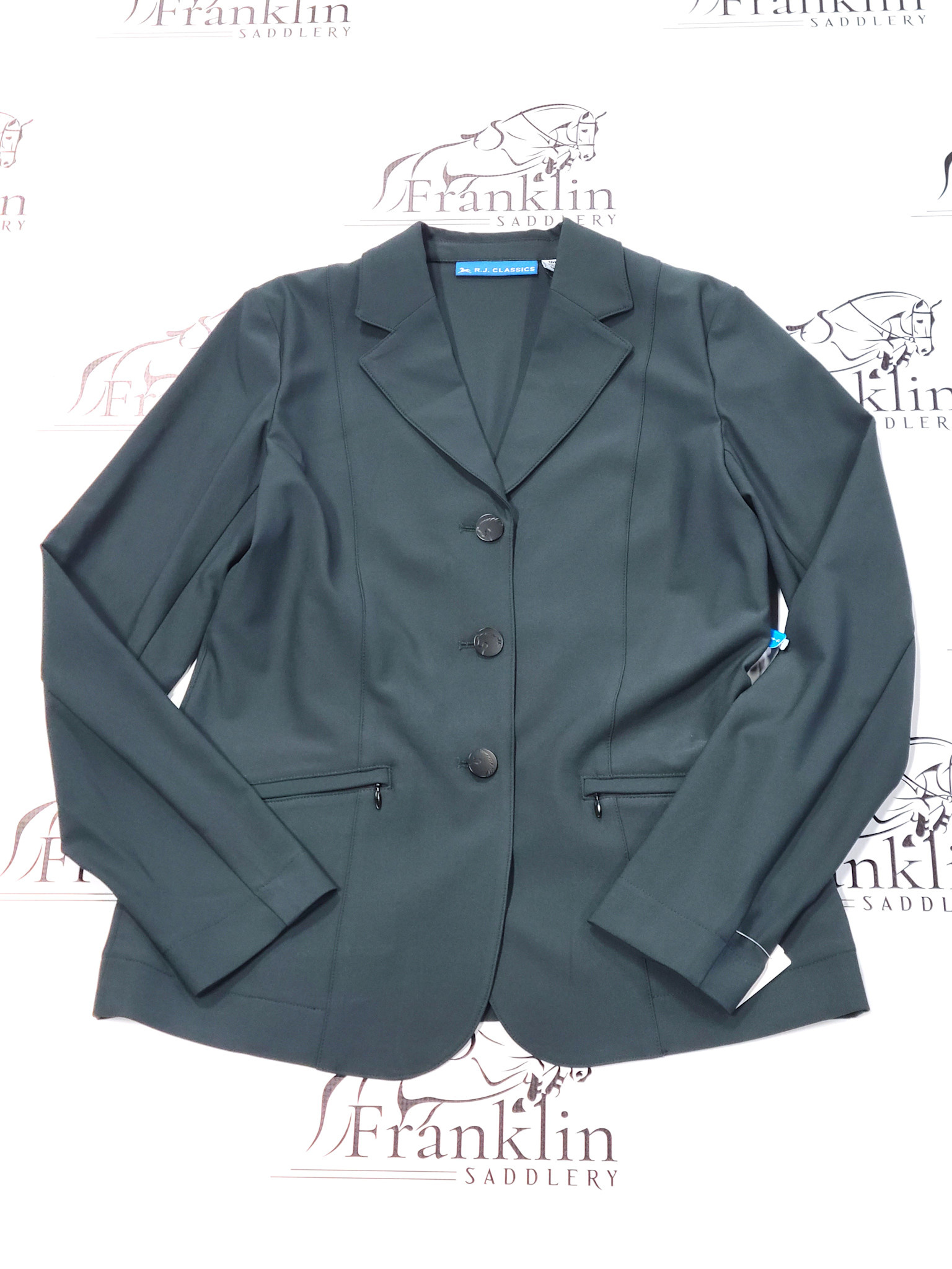 RJ Classics Girls Sloane Jr Show Coat Green - Franklin Saddlery