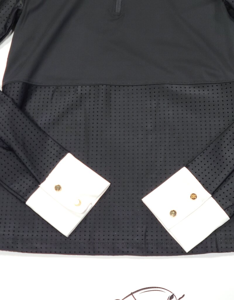 Euphoric Equestrian Euphoric Equestrian Ladies Kloud Long Sleeve Show Shirt Black