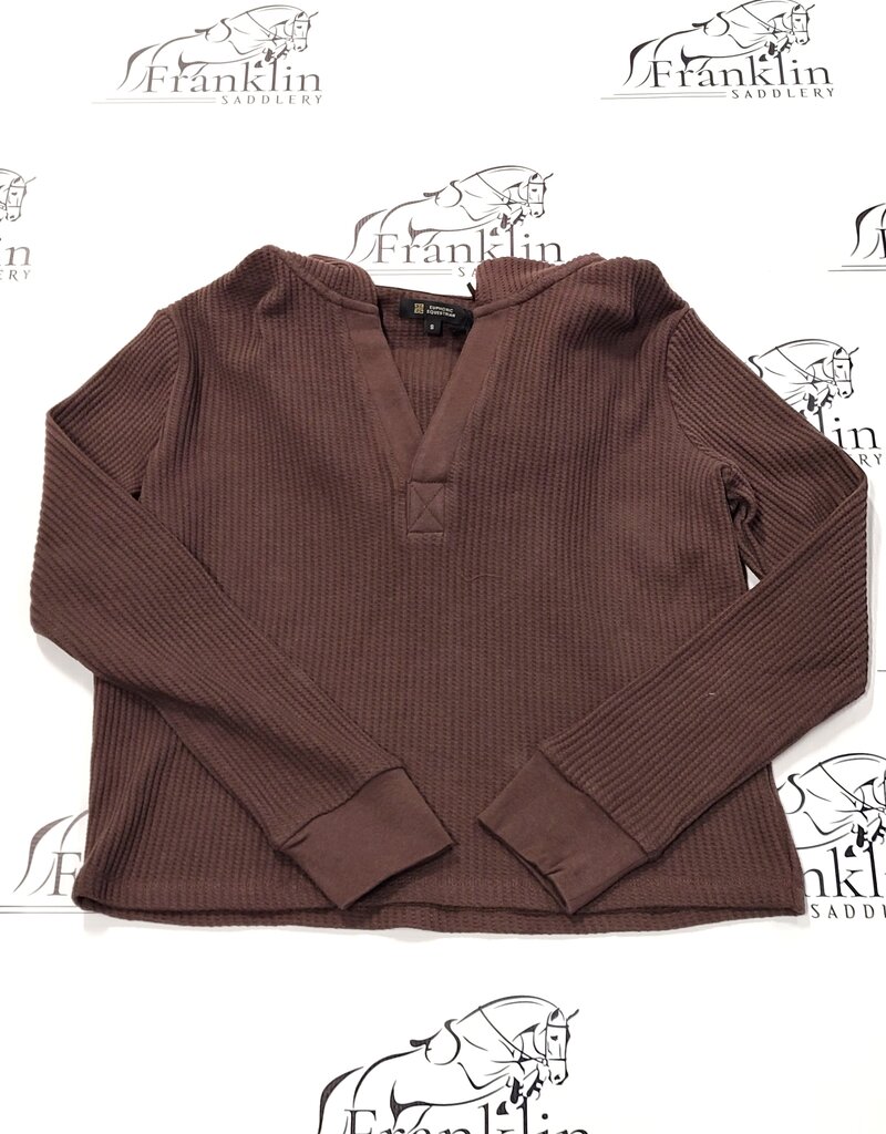 Euphoric Equestrian Euphoric Equestrian Cali Waffle Hoodie Coco Bean