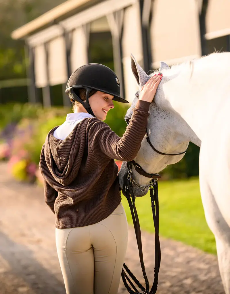 Euphoric Equestrian Euphoric Equestrian Cali Waffle Hoodie Coco Bean