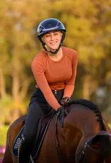 Euphoric Equestrian Euphoric Equestrian Malibu Long Sleeve Shirt Rust