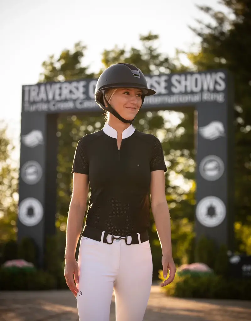 Euphoric Equestrian Euphoric Equestrian Grace Short Sleeve Show Shirt Black
