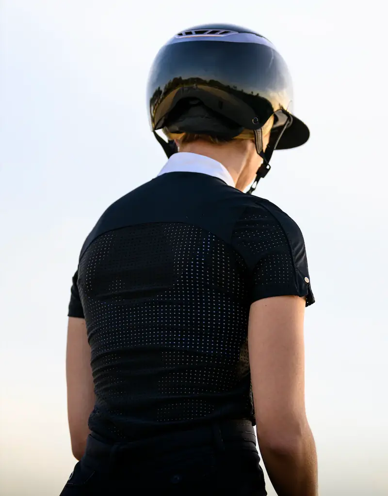 Euphoric Equestrian Euphoric Equestrian Grace Short Sleeve Show Shirt Black
