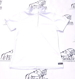 Kerrits Kerrits Kids Encore Short Sleeve Show Shirt White/Bit of Luck