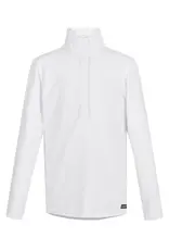 Kerrits Kerrits Kids Encore Long Sleeve Show Shirt White/Bit of Luck
