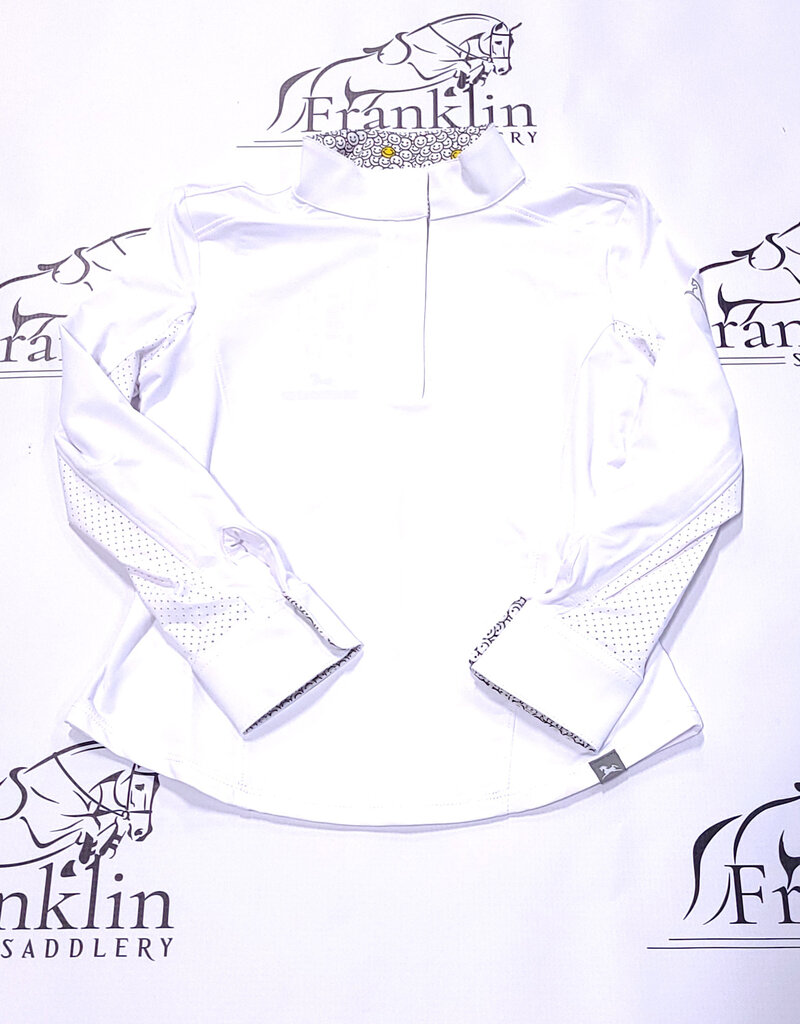 RJ Classics RJ Classics Tori Jr LS Show Shirt White Smiley