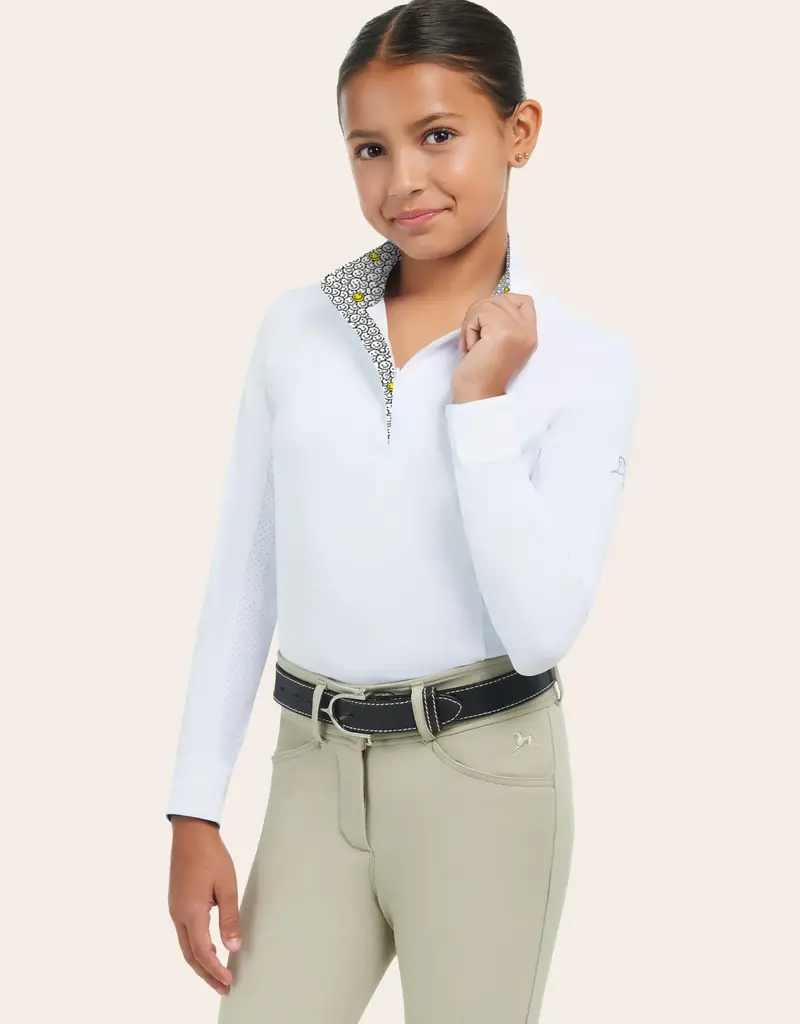 RJ Classics RJ Classics Tori Jr LS Show Shirt White Smiley
