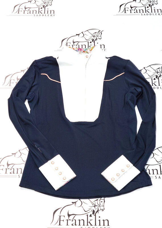 Chestnut Bay Chestnut Bay Caliente Liberty Long Sleeve Show Shirt Navy