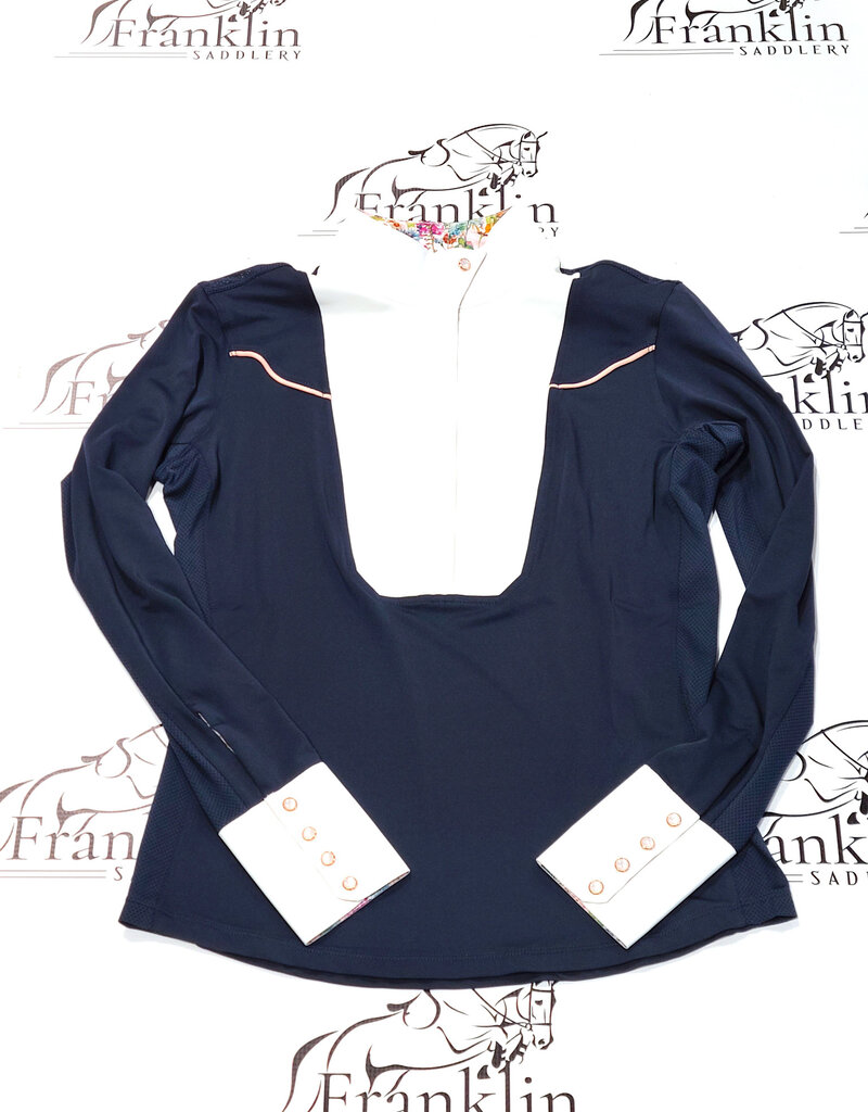 Chestnut Bay Chestnut Bay Caliente Liberty Long Sleeve Show Shirt Navy