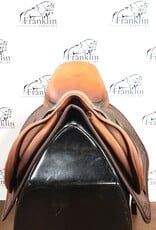 Used Butet M 17.5" Seat 2.5 Flap Standard Tree Gold Saddle Consignment #791