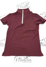 The Tailored Sportsman The Tailored Sportsman Ladies Ice Fil Short Sleeve Raisin/White/Silver