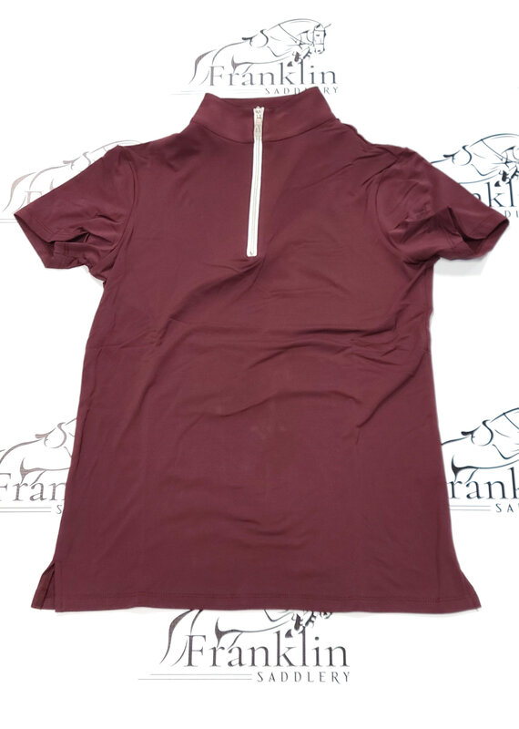 The Tailored Sportsman The Tailored Sportsman Ladies Ice Fil Short Sleeve Raisin/White/Silver