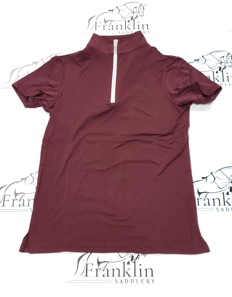 The Tailored Sportsman The Tailored Sportsman Ladies Ice Fil Short Sleeve Raisin/White/Silver