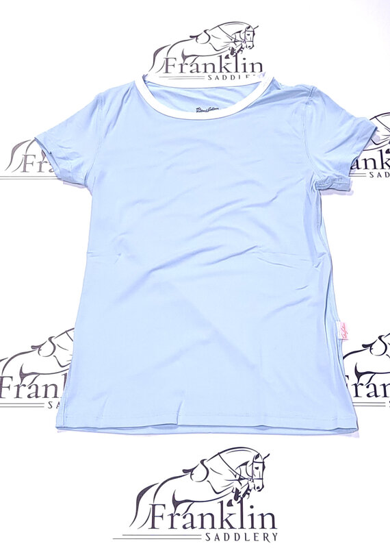 The Tailored Sportsman The Tailored Sportsman Short Sleeve T-Shirt Almost Pale Blue/White