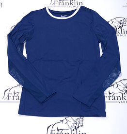 The Tailored Sportsman The Tailored Sportsman Long Sleeve T-Shirt Bluest Blue/White