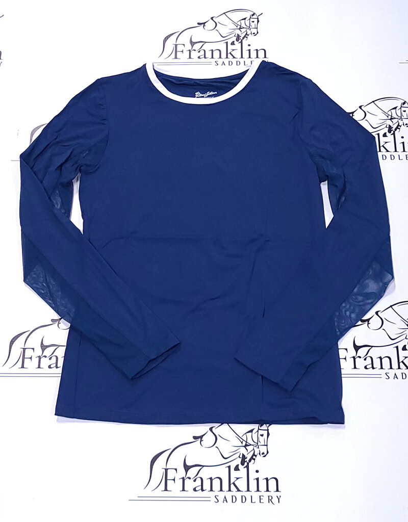 The Tailored Sportsman The Tailored Sportsman Long Sleeve T-Shirt Bluest Blue/White