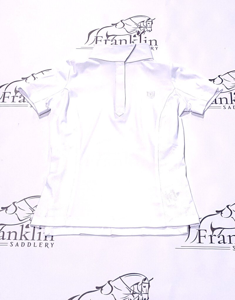 Romfh Romfh Children's Sarah Short Sleeve Show Shirt White/Lilly Bits Juicy Pink