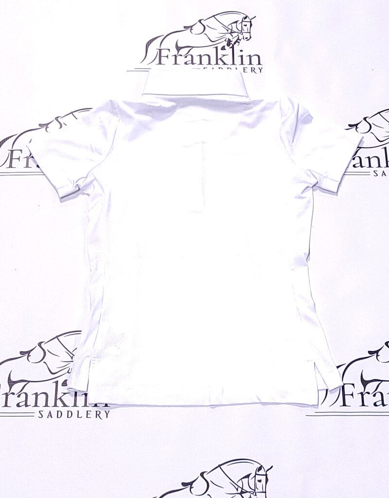 Romfh Romfh Children's Sarah Short Sleeve Show Shirt White/Lilly Bits Juicy Pink