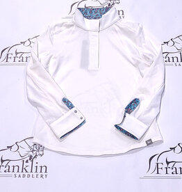 RJ Classics RJ Classics Maddie Jr Long Sleeve Show Shirt White/Paisley Floral