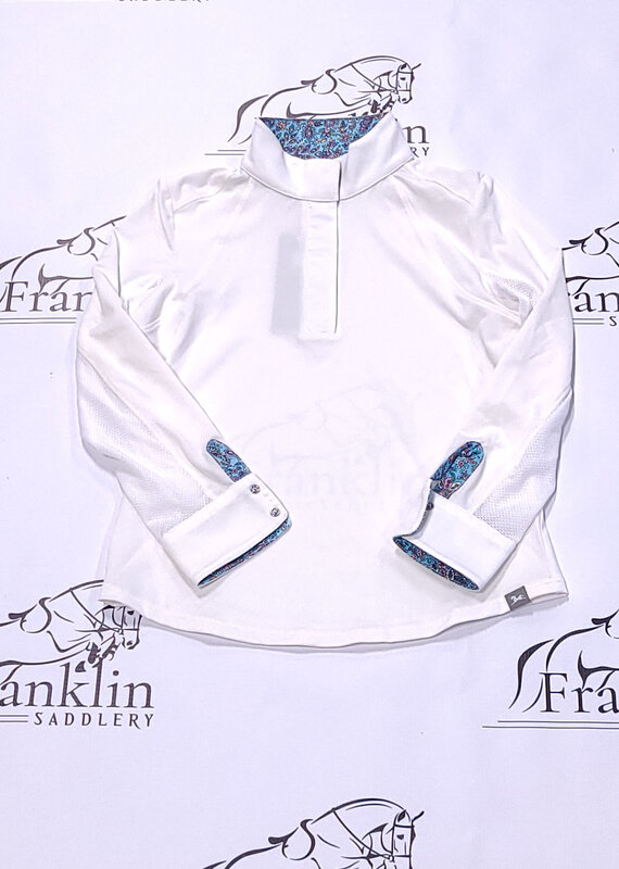 RJ Classics RJ Classics Maddie Jr Long Sleeve Show Shirt White/Paisley Floral