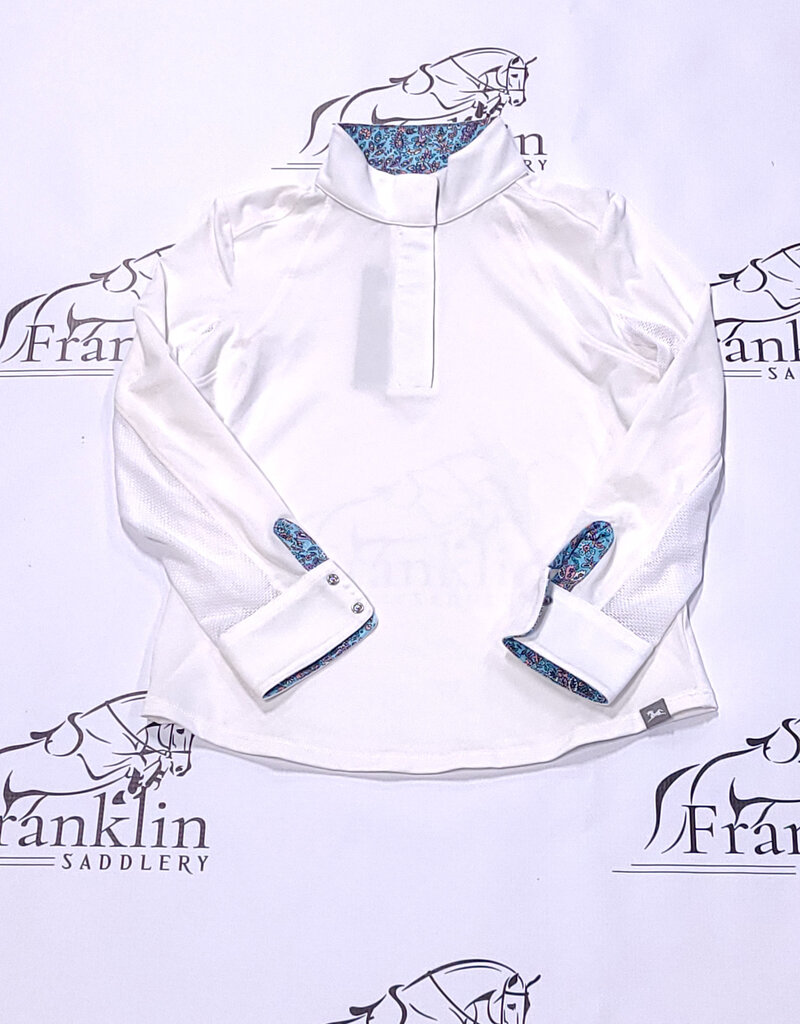 RJ Classics RJ Classics Maddie Jr Long Sleeve Show Shirt White/Paisley Floral