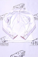 Romfh Romfh Childrens Sarah Long Sleeve Show Shirt White/Pink Welly Ponies