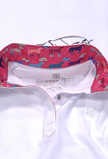 Romfh Romfh Childrens Sarah Long Sleeve Show Shirt White/Pink Welly Ponies