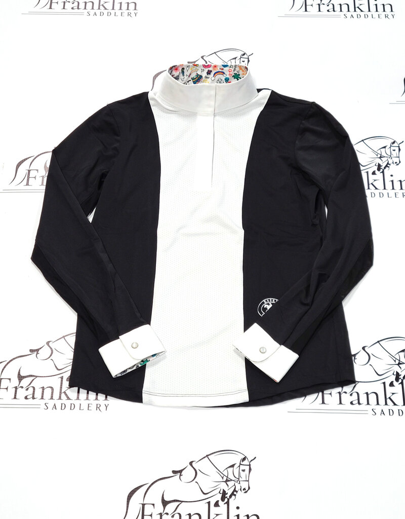 Essex Classics Essex Classic Girl's Long Sleeve Luna Show Shirt Black/White