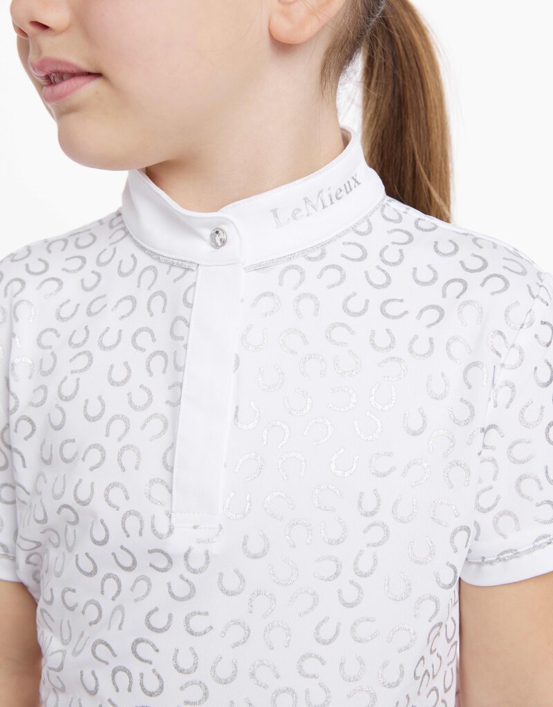 LeMieux LeMieux Mini Bella Show Shirt White/Horseshoes