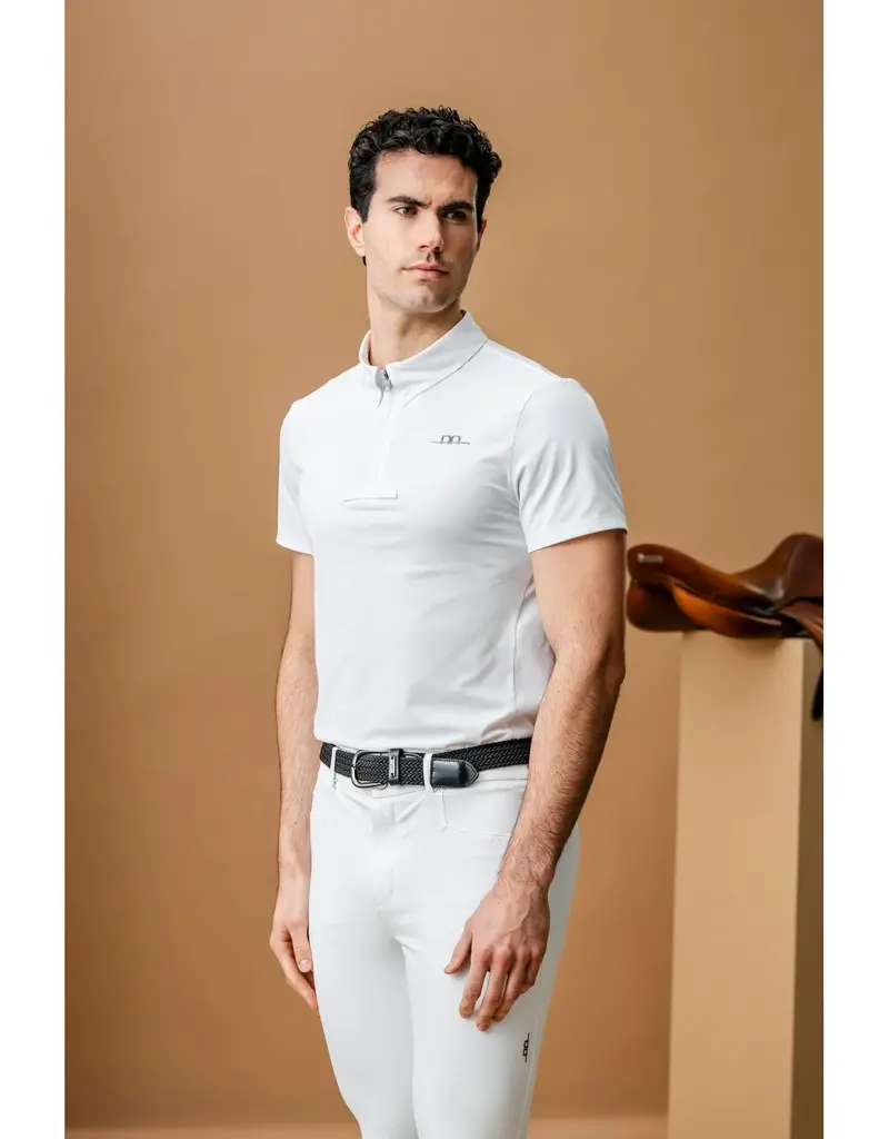 Horseware Ireland Horseware AA Men's Gabrio Short Sleeve Competition Shirt Core White